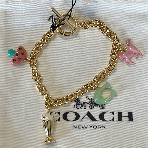 Coach Mixed Charm Toggle Bracelet - Picture 3 of 6